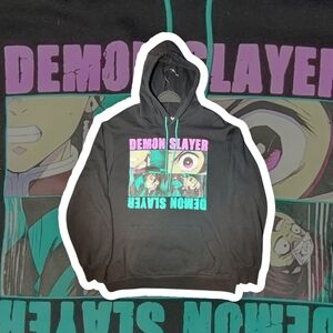 Demon Slayer Black Graphic Hoodie